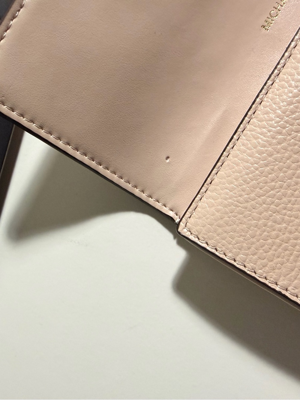 Michael Kors Rose Pink Pebbled Leather Continental Wallet with Gold Hardware - Picture 14 of 15